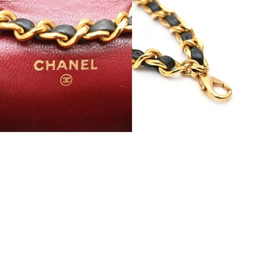 Chanel Matelasse Mini Chain Belt Leather Black Waist Bag Handbag - Picture 7 of 7